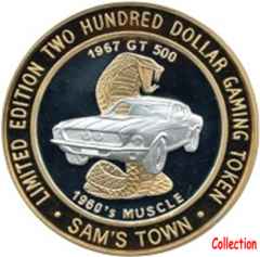 -200 Sams Town 1960's Muscle Car gold obv.